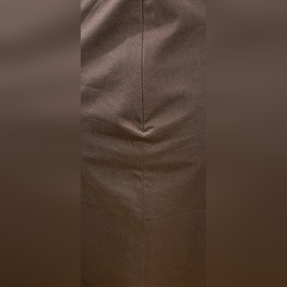 EUC Burberry Black Label Brown Cotton & Silk Midi Pencil Skirt SZ 46EU 14/16US - Picture 3 of 6